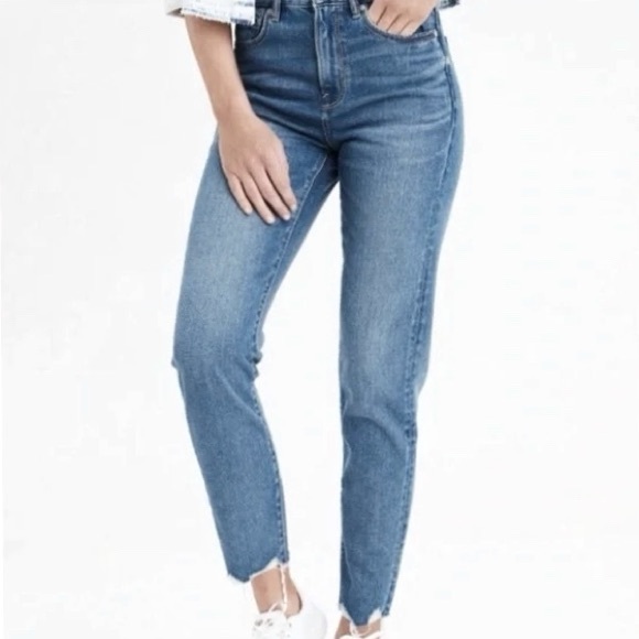 American eagle mom Jean straight jeans raw hem NWOT plus size 16R - Picture 1 of 14